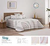 Edredón jacquard Henry 200gr con fundas de cojín color Beige, Maquillaje o Gris