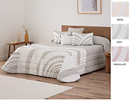 Edredón jacquard Henry 200gr con fundas de cojín color Beige, Maquillaje o Gris