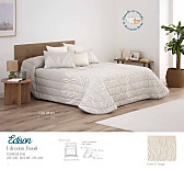 Edredón jacquard Edison 200gr con fundas de cojín color Beige o Gris