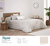 Bouti jacquard Nazaret 100gr con fundas de cojín color Beige o Gris