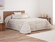 Bouti jacquard Morgan 100gr con fundas de cojín color Beige, Crema o Gris