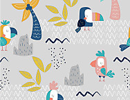 Edredón ajustable Aloha A color Gris o Turquesa