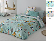 Funda nórdica Aloha A color Gris o Turquesa