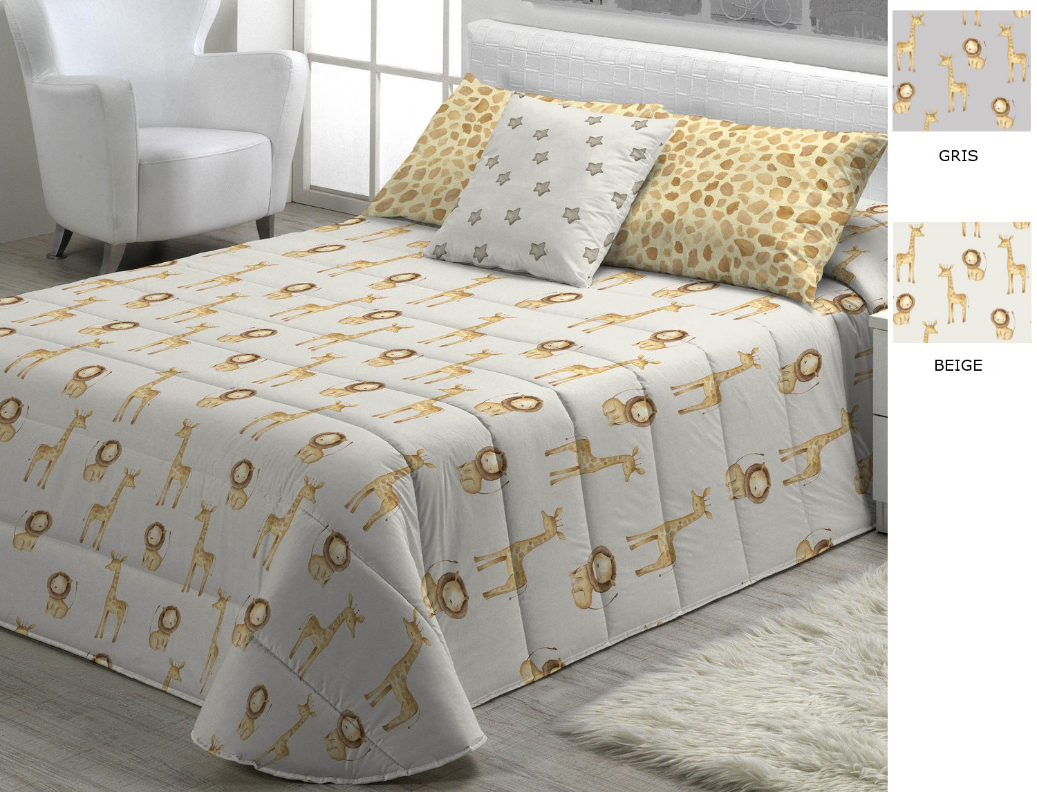 Cañete Confortino Nala A color Beige o Gris