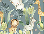 Edredón ajustable Simba A color Beige o Verde agua