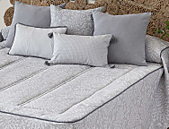 Haz clic para ampliar Colcha de verano piqué Manises color Beige, Blanco o Gris