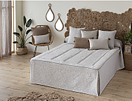 Haz clic para ampliar Colcha de verano piqué Manises color Beige, Blanco o Gris