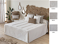 Haz clic para ampliar Colcha de verano piqué Manises color Beige, Blanco o Gris