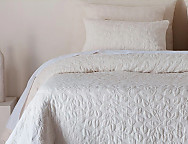 Colcha capa 100% Algodón Claira color Lino, Natural o Plata