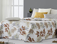 Colcha capa Segra color Azul, Coral o Lino