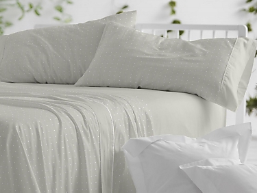 Burrito Blanco - Juego de cama invierno franela 100% algodón 577 color Verde Laurel Oferta hasta fin de existencias