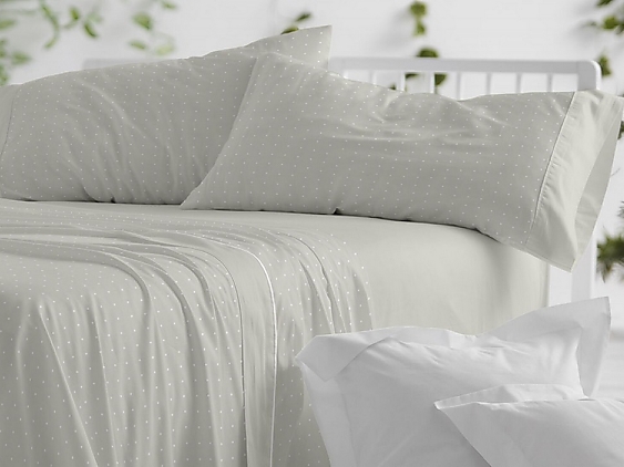 Burrito Blanco - Juego de cama invierno franela 100% algodón 577 color Verde Laurel Oferta hasta fin de existencias