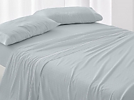 Juego de cama invierno franela 100% algodón 577 color Azul Océano Oferta hasta fin de existencias