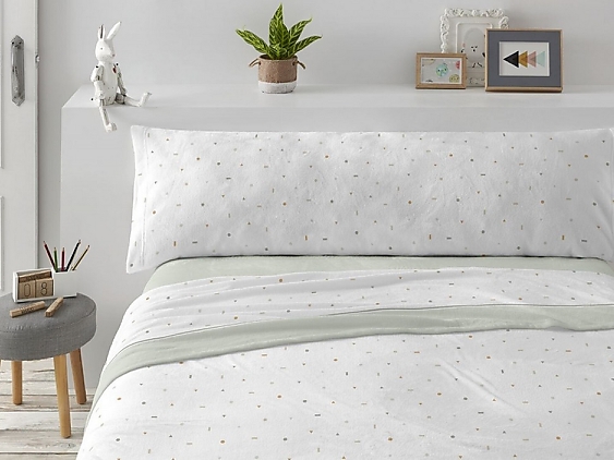 Burrito Blanco - Juego de cama invierno Coralina 997 color Menta Oferta hasta fin de existencias