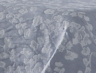 Colcha Jacquard Lemas color Azul, Gris o Lino