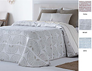 Haz clic para ampliar Colcha Jacquard Lorba color Azul, Beige o Rosa