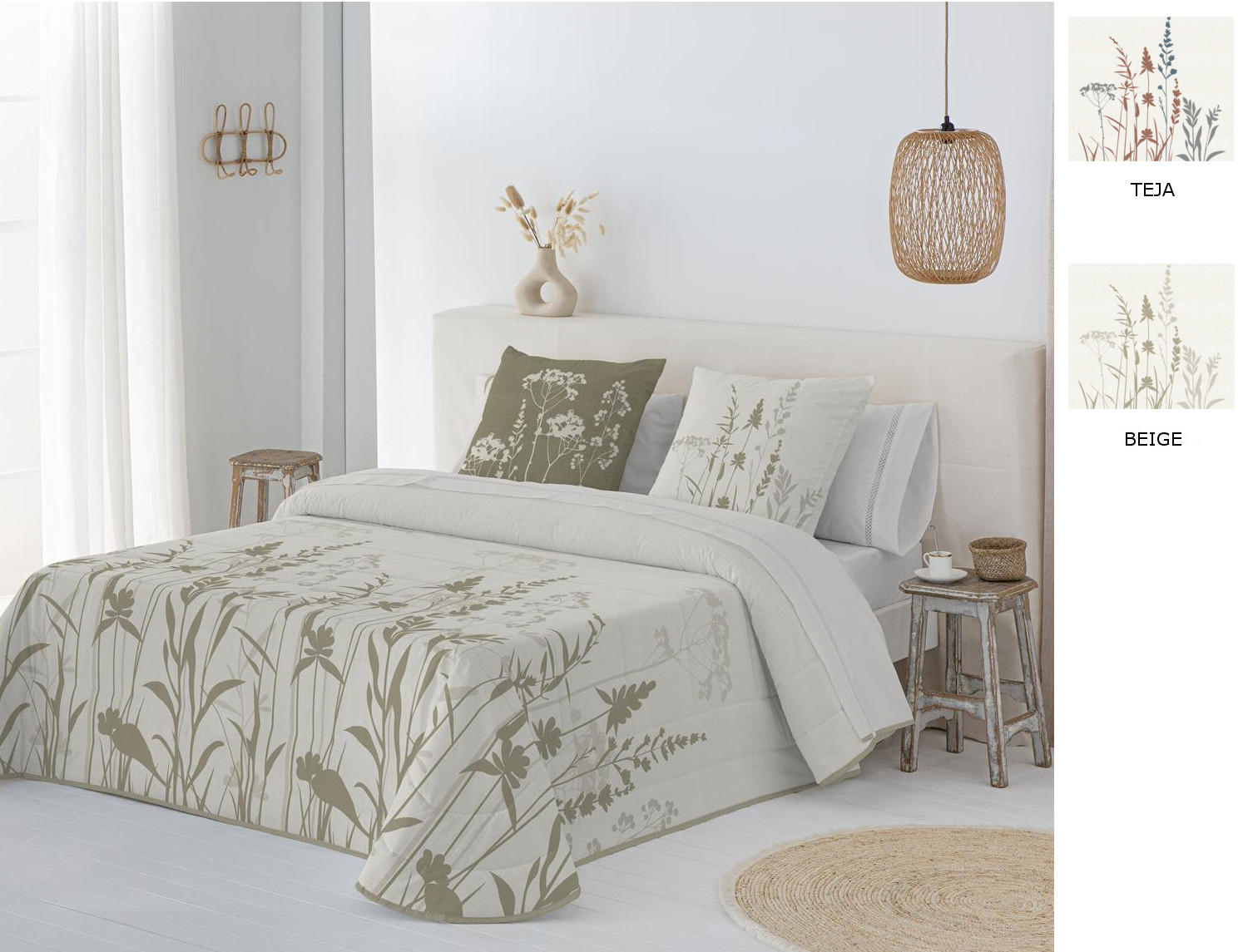 JVR Bouti 100% Algodón Anna color Beige o Teja