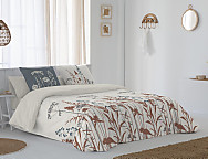 Haz clic para ampliar Funda nórdica 100% algodón Anna color Beige o Teja