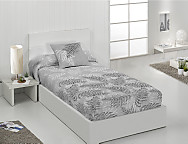 Edredón ajustable 100% Algodón Bio color Beige o Gris