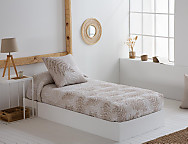 Edredón ajustable 100% Algodón Bio color Beige o Gris