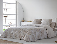 Funda nórdica 100% algodón Bio color Beige o Gris