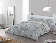 Haz clic para ampliar Funda nórdica 100% algodón Chloe color Azul, Gris o Rosa