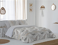 Haz clic para ampliar Funda nórdica 100% algodón Delhi color Beige o Gris