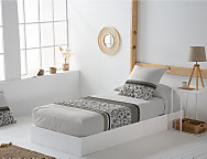 Haz clic para ampliar Edredón ajustable 100% Algodón Kenya color Gris o Teja