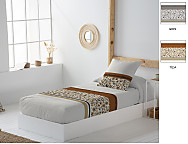 Haz clic para ampliar Edredón ajustable 100% Algodón Kenya color Gris o Teja