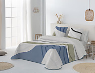 Edredón 240gr 100% algodón Onix color Azul o Gris