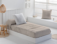 Edredón ajustable 100% Algodón Terra color Beige o Gris