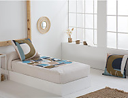 Edredón ajustable 100% Algodón Vita color Azul o Naranja