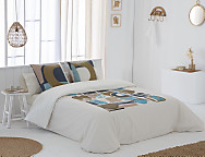 Funda nórdica 100% algodón Vita color Azul o Naranja