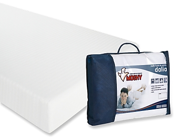 Moshy - Media funda de colchón 100% algodón Dalia alto 30cm