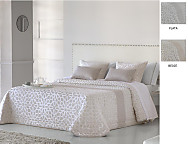 Edredón Conforter Nórdico Jacquard Atenas color Beige o Plata