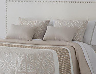 Haz clic para ampliar Edredón Conforter Nórdico Jacquard Corinto JVR color Beige o Gris