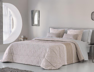 Haz clic para ampliar Edredón Conforter Nórdico Jacquard Corinto JVR color Beige o Gris