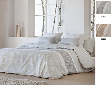 JVR - Funda nórdica Jacquard Corinto JVR color Beige o Gris