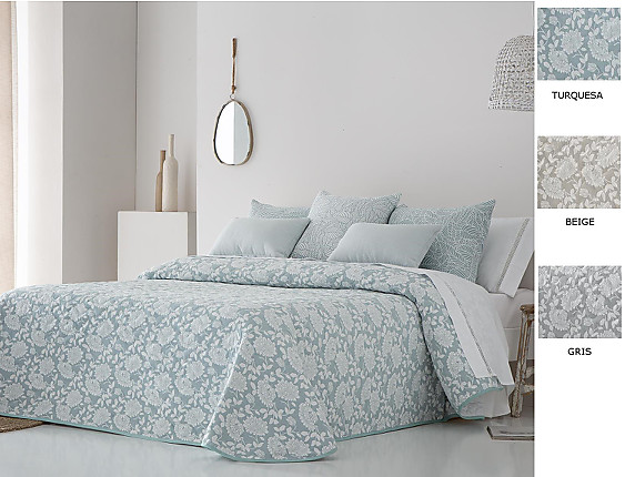 JVR - Bouti Jacquard Elis color Beige, Gris o Turquesa