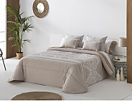 Edredón Conforter Nórdico Jacquard Idalia color Beige, Gris o Turquesa