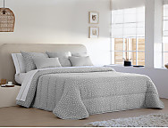 Edredón Conforter Nórdico Jacquard Mikonos color Beige, Gris o Turquesa