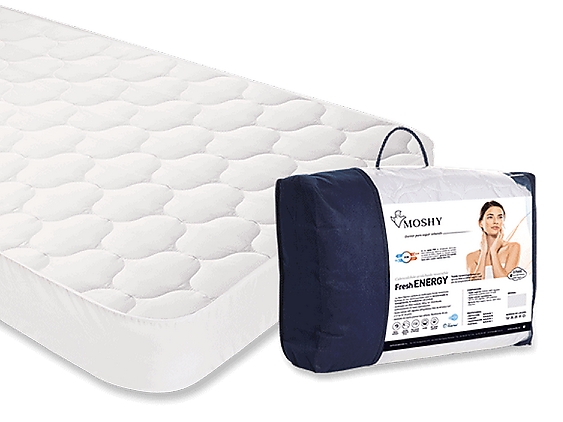 Moshy - Cubrecolchón acolchado termoregulador Fresh Energy alto 30cm