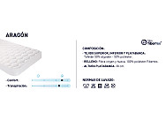 Cubrecolchón acolchado Aragón alto 30cm