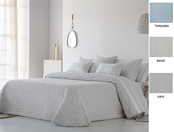 JVR - Bouti Jacquard Rodas color Beige, Gris o Turquesa