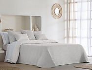 Colcha Reversible Rodas color Beige, Gris o Turquesa