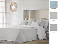 Colcha Reversible Rodas color Beige, Gris o Turquesa