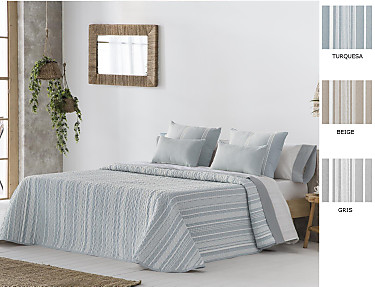 JVR - Bouti Jacquard Soller JVR color Beige, Gris o Turquesa