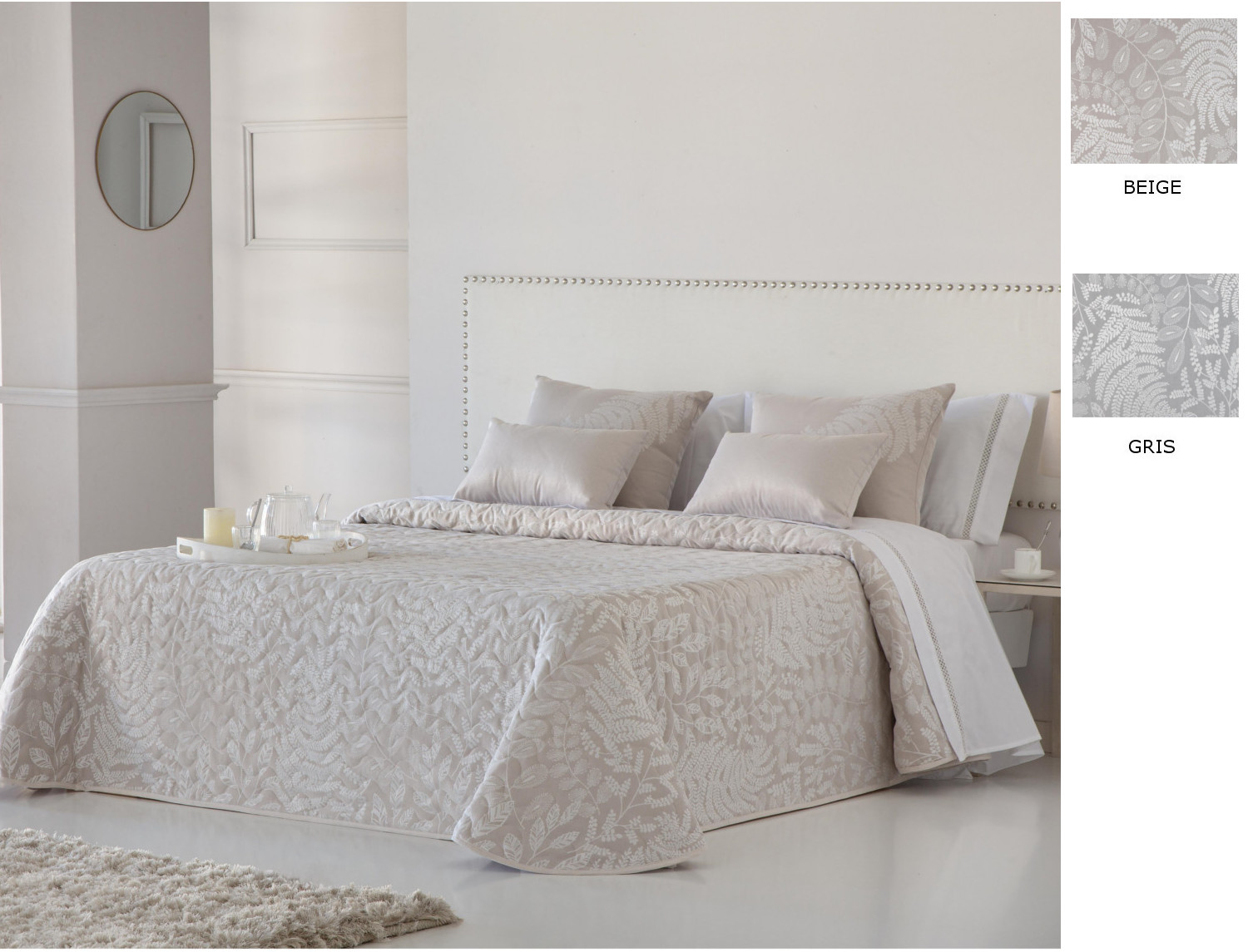 JVR Bouti Jacquard Tebas color Beige o Gris