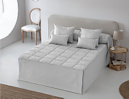 Colcha edredón Tebas color Beige o Gris