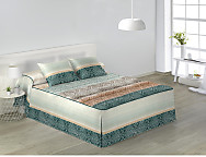 Colcha Edredón Bakar JVR color Azul o Verde